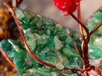 Hand Made Pair of Gemstone Twin Aloe Stone Art Trees x 1 From South Africa