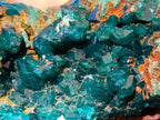 Natural Cabinet Size Dioptase Specimen with Siderite on a Dolomite Matrix x 1 From Mashamba East, Congo