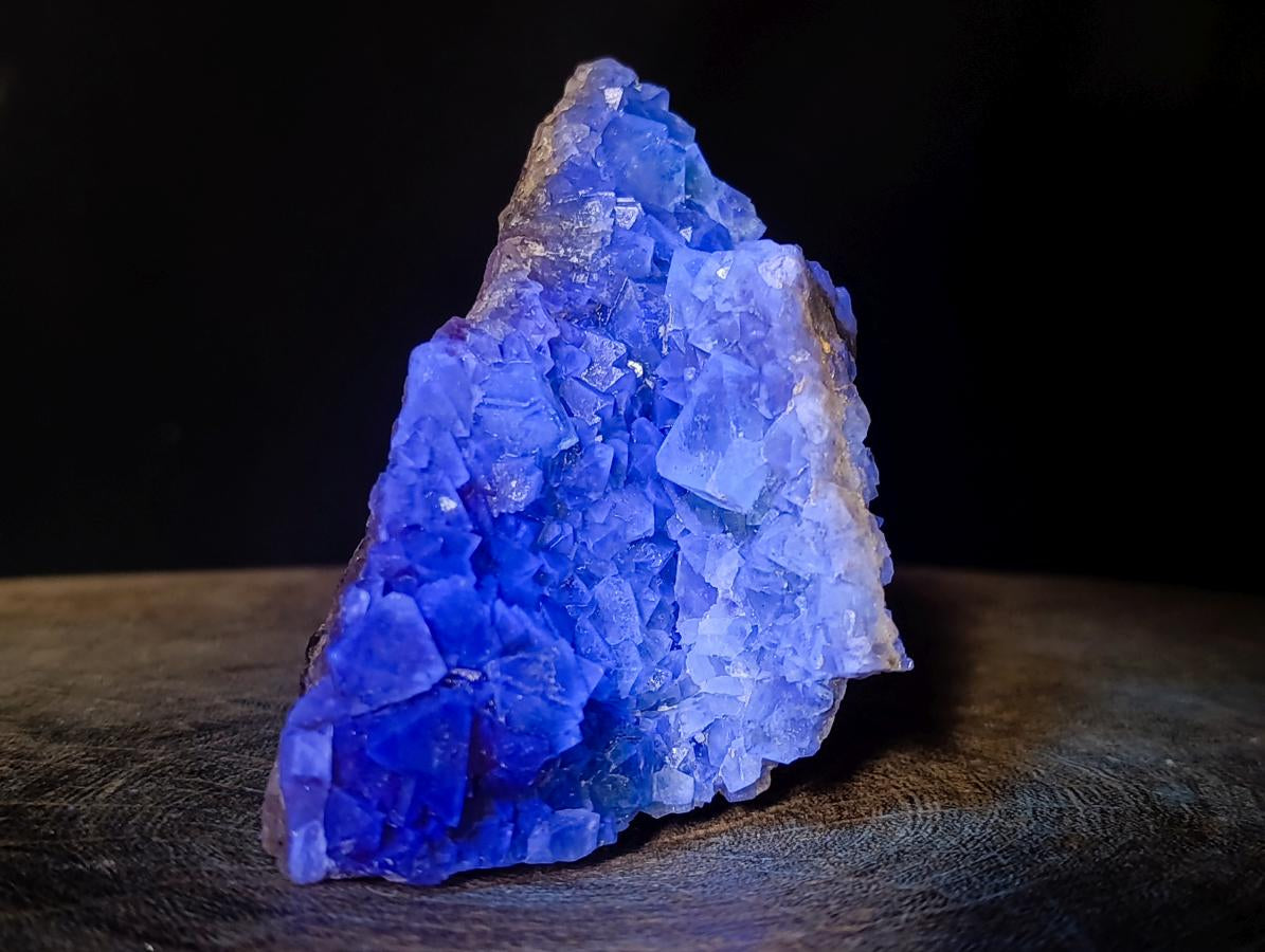 Natural Cabinet Size Riemvasmaak Bipyramidal Green Fluorite Specimen x 1 From Riemvasmaak, South Africa