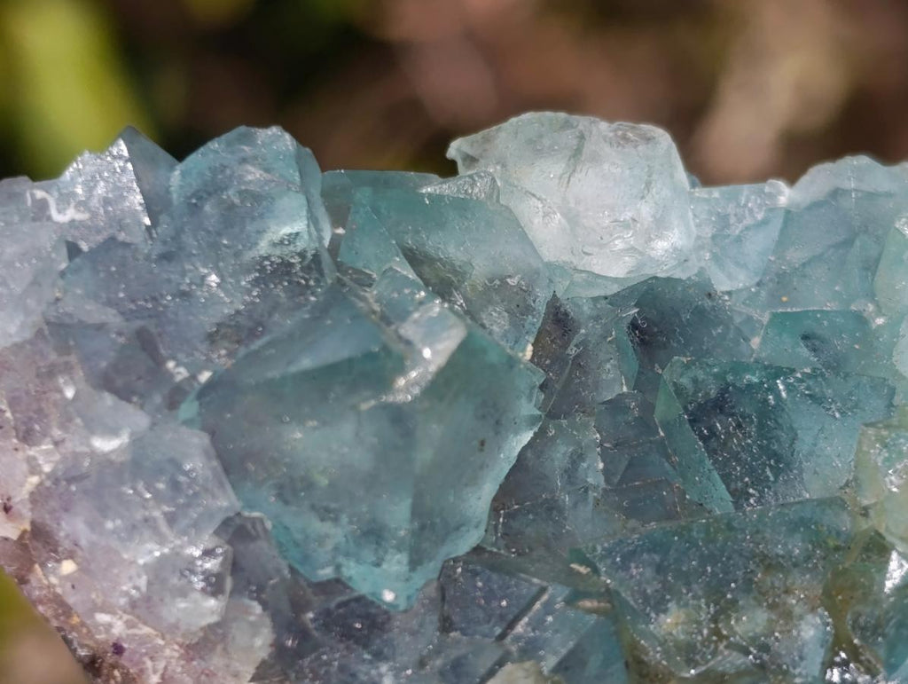 Natural Cabinet Size Riemvasmaak Bipyramidal Green Fluorite Specimen x 1 From Riemvasmaak, South Africa