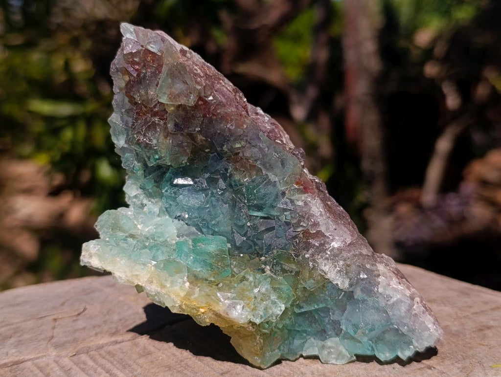 Natural Cabinet Size Riemvasmaak Bipyramidal Green Fluorite Specimen x 1 From Riemvasmaak, South Africa