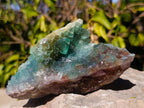 Natural Cabinet Size Riemvasmaak Bipyramidal Green Fluorite Specimen x 1 From Riemvasmaak, South Africa