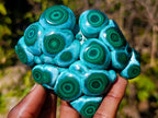 Polished Ring Patterned Malacolla Free Form x 1 From Kulukuluku, Congo