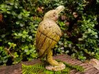 Hand Made Large Leopard Stone Raven Carving x 1 From Nyanga, Zimbabwe