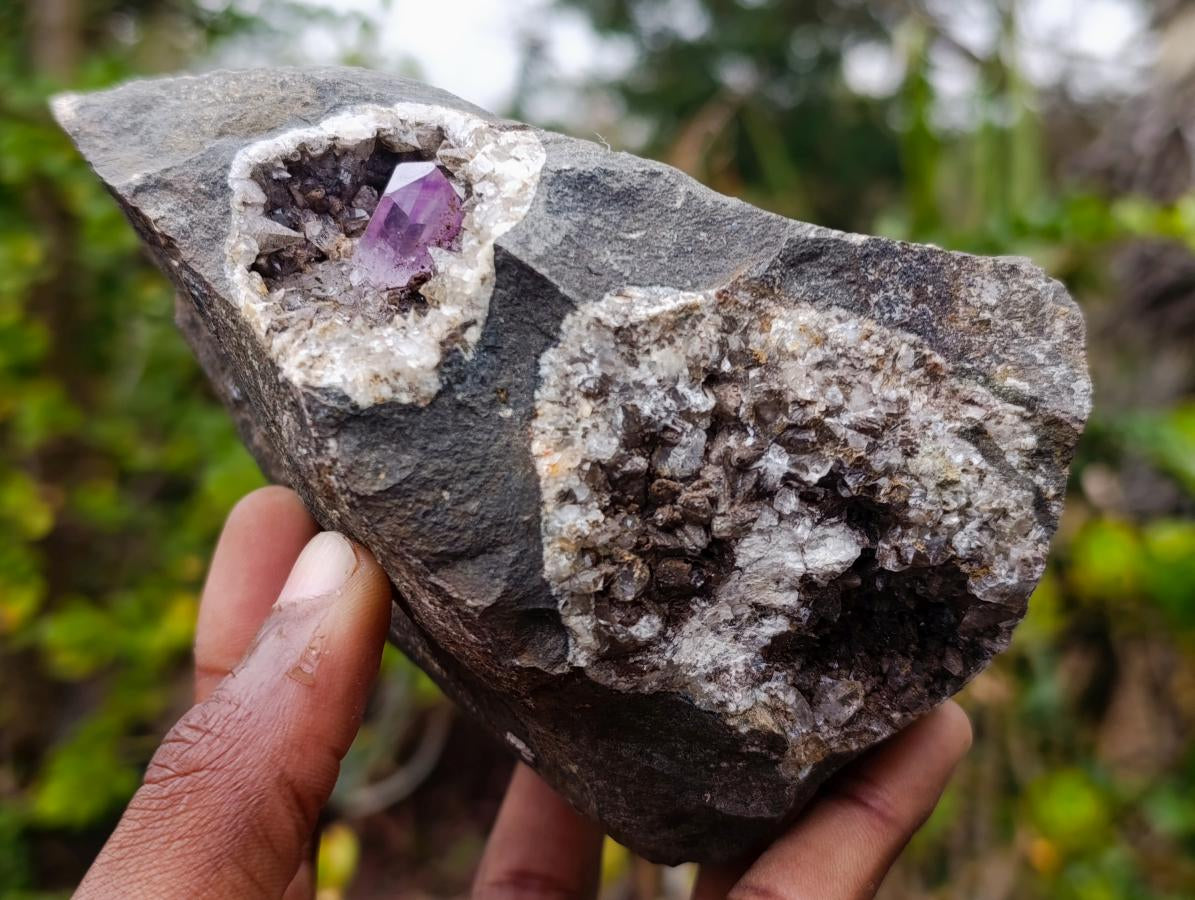 Natural Cabinet Size Brandberg Quartz Crystal Vug Specimen x 1 From Brandberg, Namibia