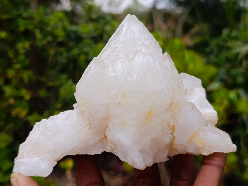 Natural Rare Etched Candle Quartz Cluster Specimen x 1 From Madagascar