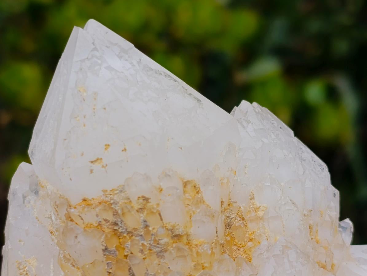 Natural Rare Etched Candle Quartz Cluster Specimen x 1 From Madagascar