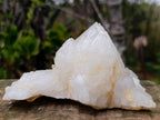 Natural Rare Etched Candle Quartz Cluster Specimen x 1 From Madagascar