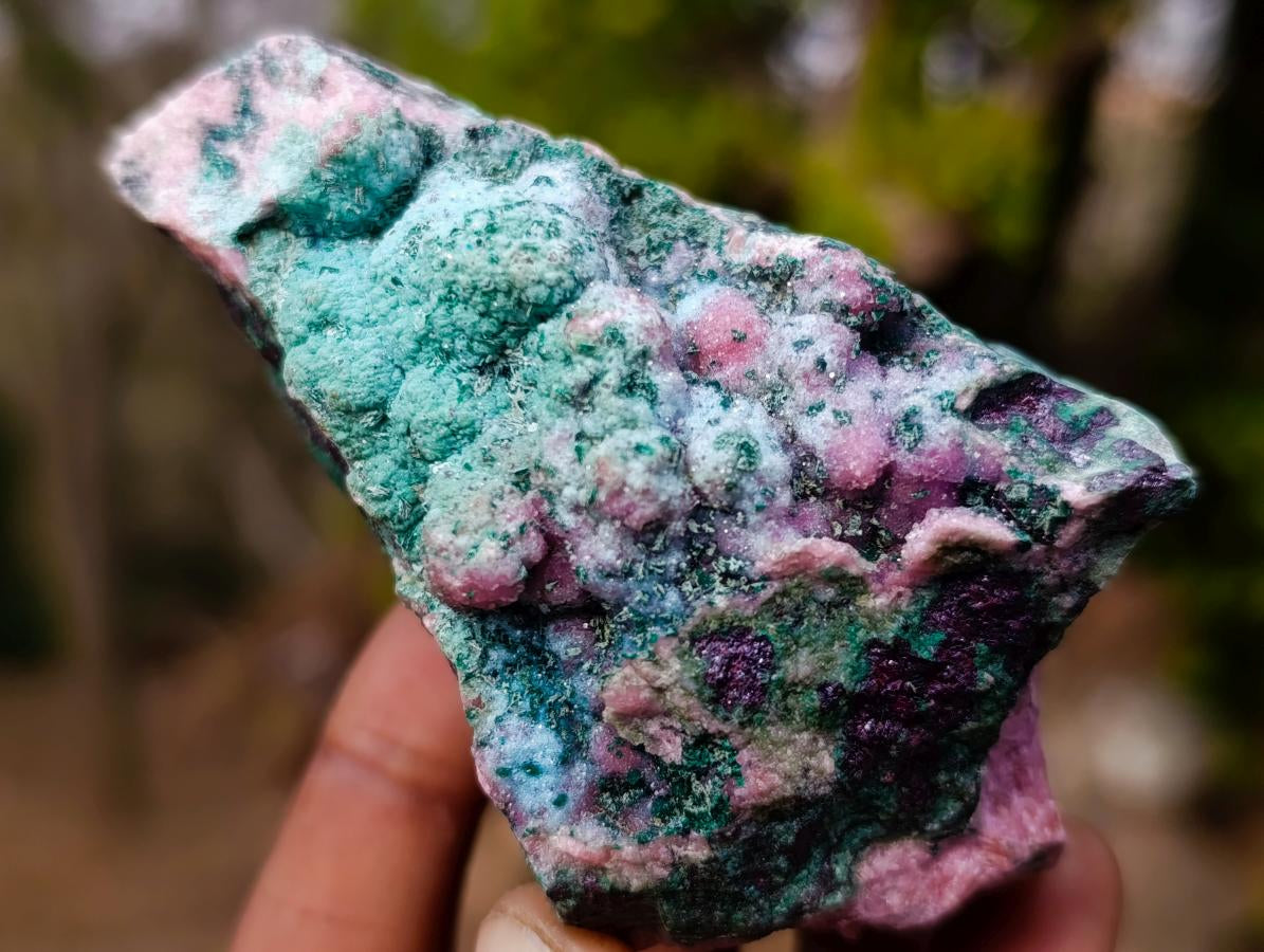 Natural Cuprite, Salrose and Chrysocolla Multi Mineral Specimen x 1 From Kakanda, Congo