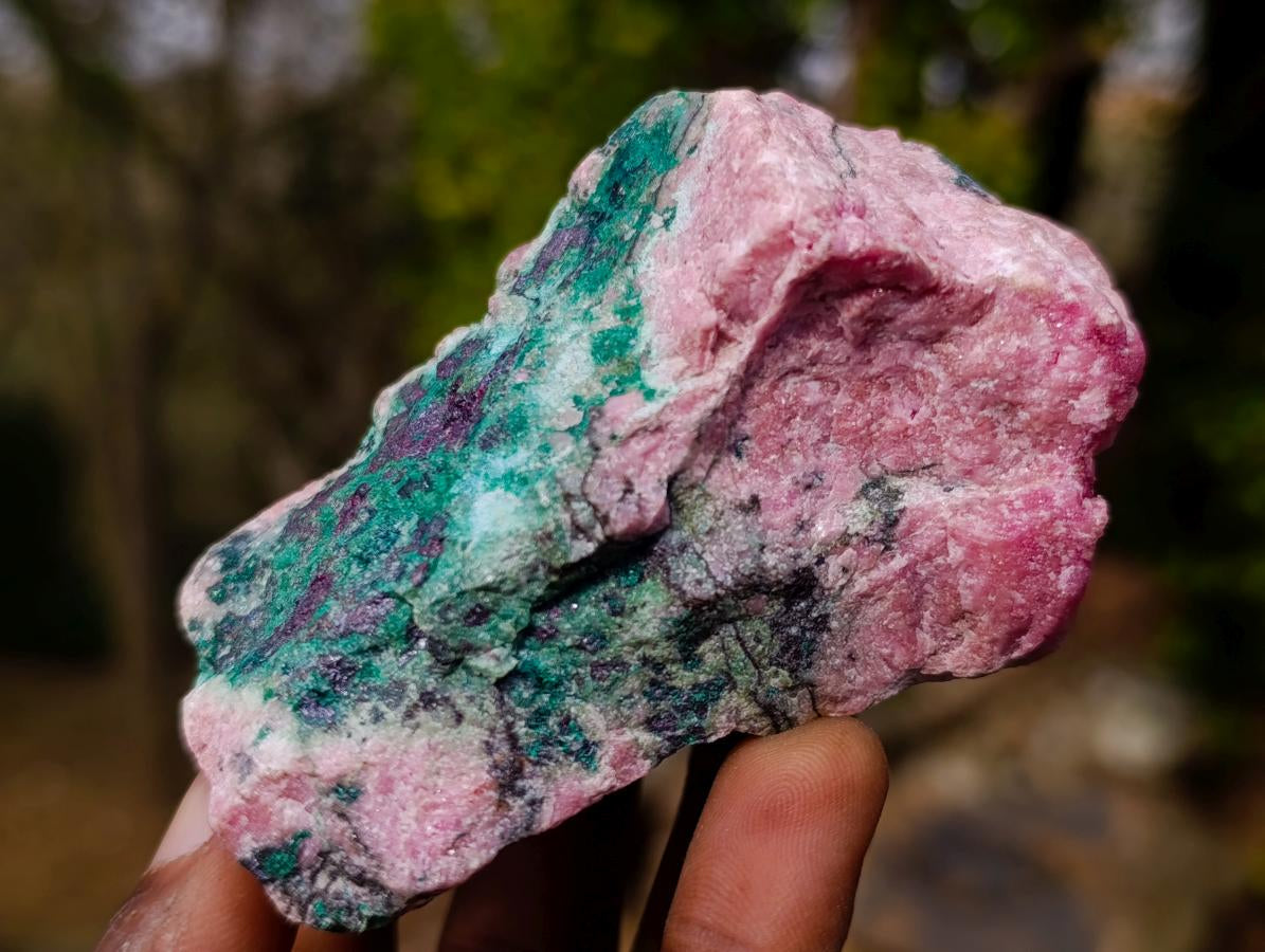 Natural Cuprite, Salrose and Chrysocolla Multi Mineral Specimen x 1 From Kakanda, Congo
