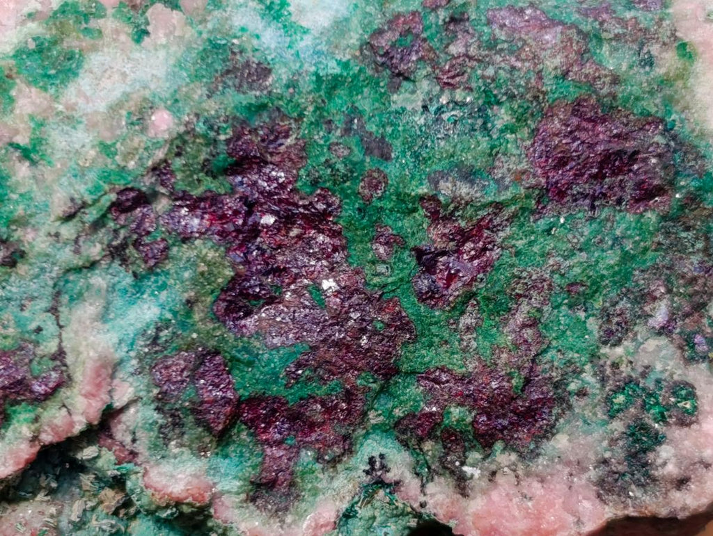 Natural Cuprite, Salrose and Chrysocolla Multi Mineral Specimen x 1 From Kakanda, Congo