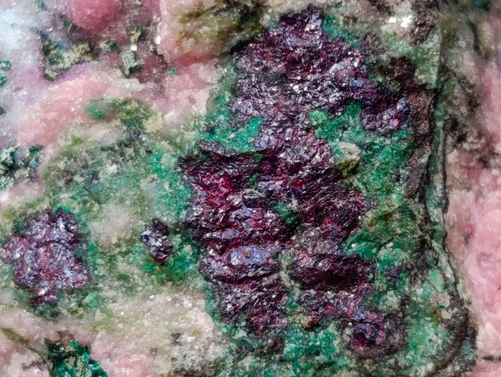 Natural Cuprite, Salrose and Chrysocolla Multi Mineral Specimen x 1 From Kakanda, Congo