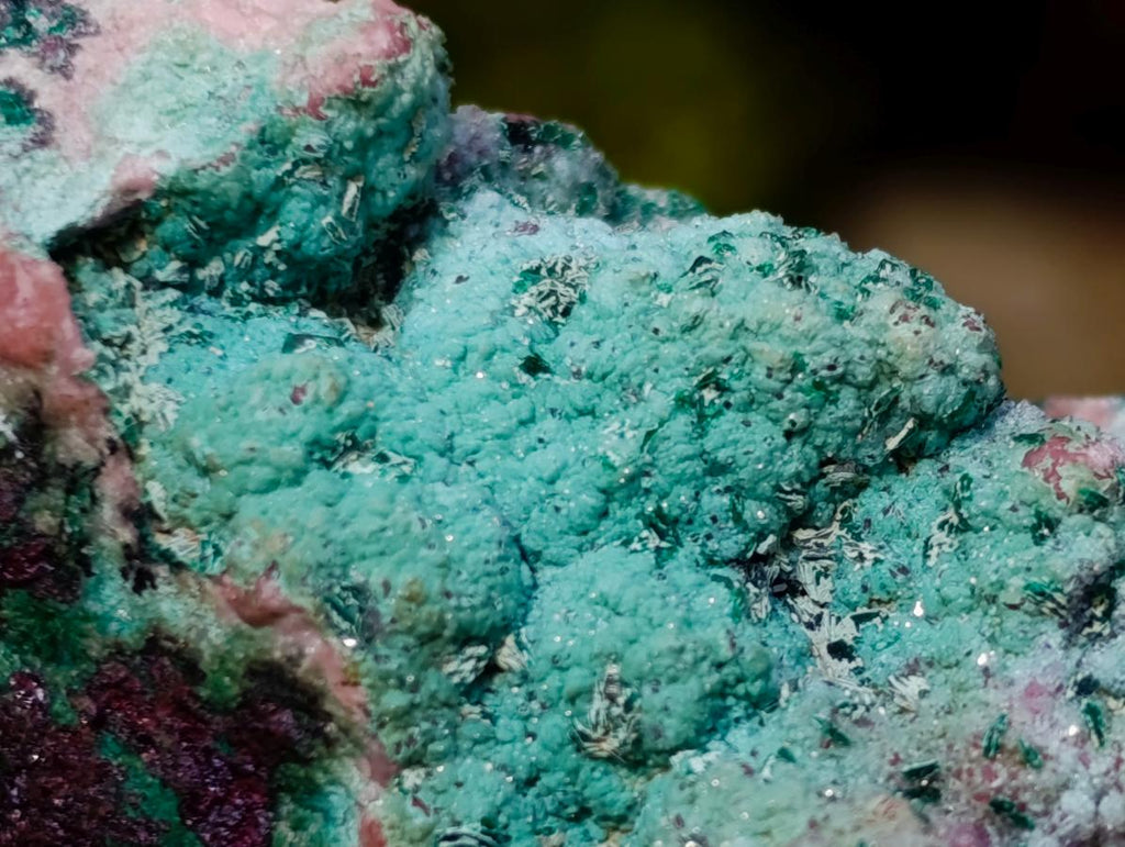 Natural Cuprite, Salrose and Chrysocolla Multi Mineral Specimen x 1 From Kakanda, Congo
