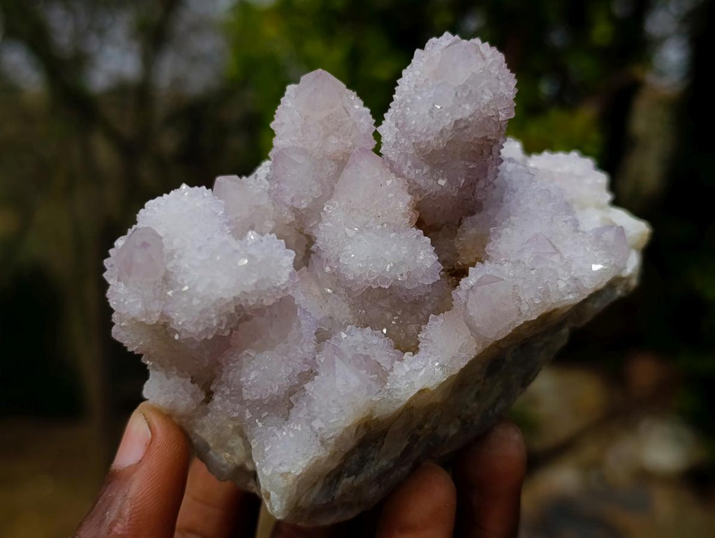 Natural Classic Drusy Spirit Amethyst Crystal Cluster x 1 From Boekenhouthoek, South Africa