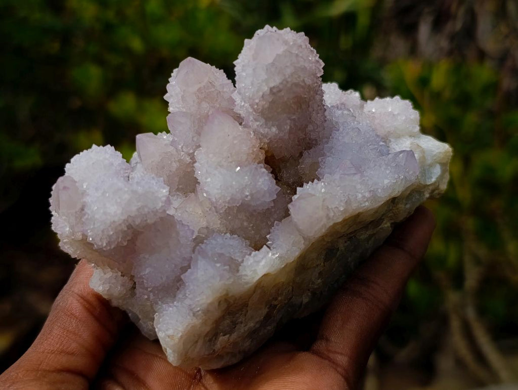 Natural Classic Drusy Spirit Amethyst Crystal Cluster x 1 From Boekenhouthoek, South Africa