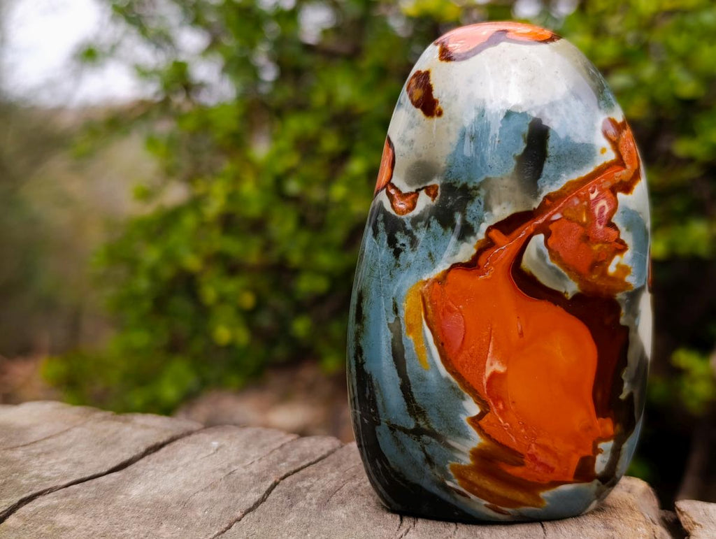 Polished Polychrome Jasper Standing Display Piece x 1 From Madagascar