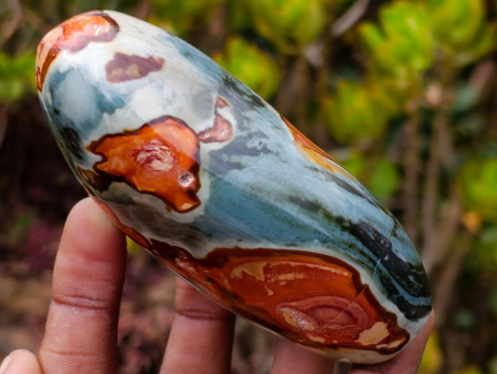 Polished Polychrome Jasper Standing Display Piece x 1 From Madagascar