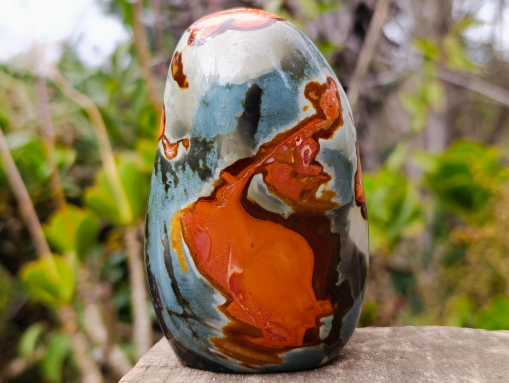 Polished Polychrome Jasper Standing Display Piece x 1 From Madagascar