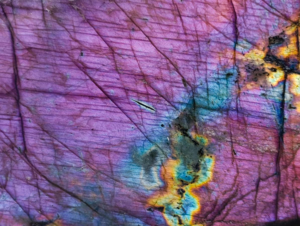 Polished Purple Flash Labradorite Standing Display Piece x 1 From Tulear, Madagascar