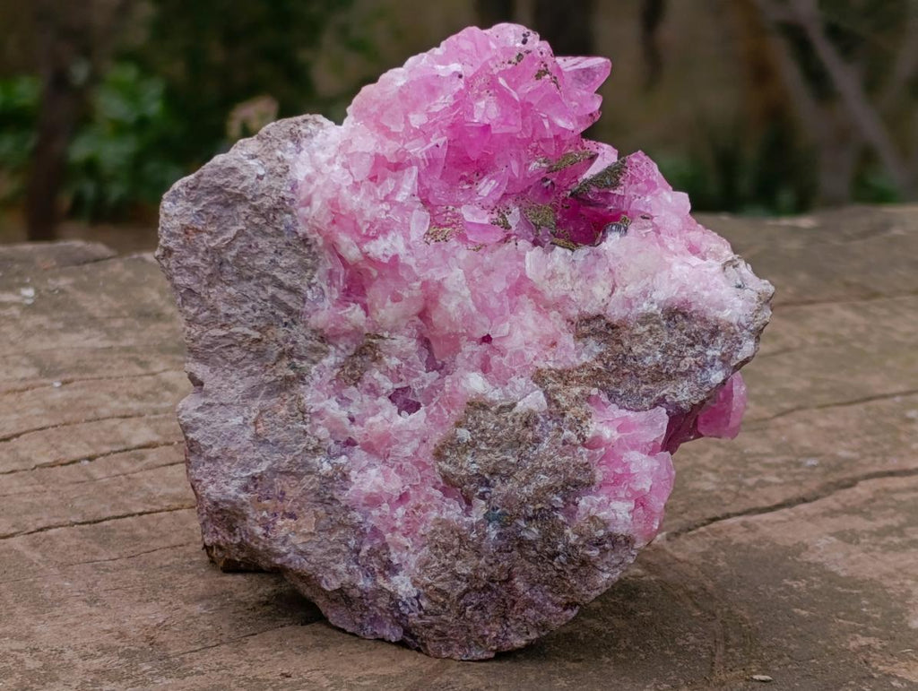 Natural Cabinet Size Super Rare Rhodocalcite with Kolwezite Specimen on a Dolomite Matrix x 1 From Mashamba West Mine, Congo