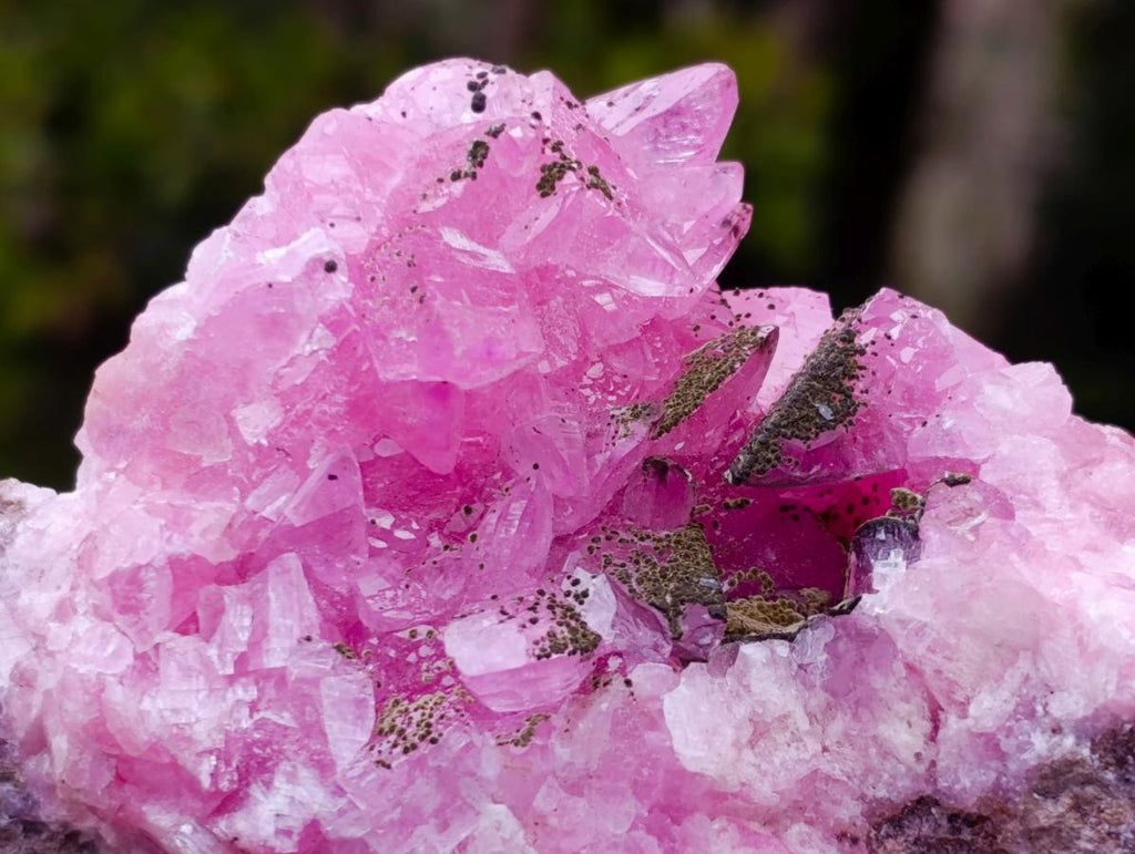 Natural Cabinet Size Super Rare Rhodocalcite with Kolwezite Specimen on a Dolomite Matrix x 1 From Mashamba West Mine, Congo