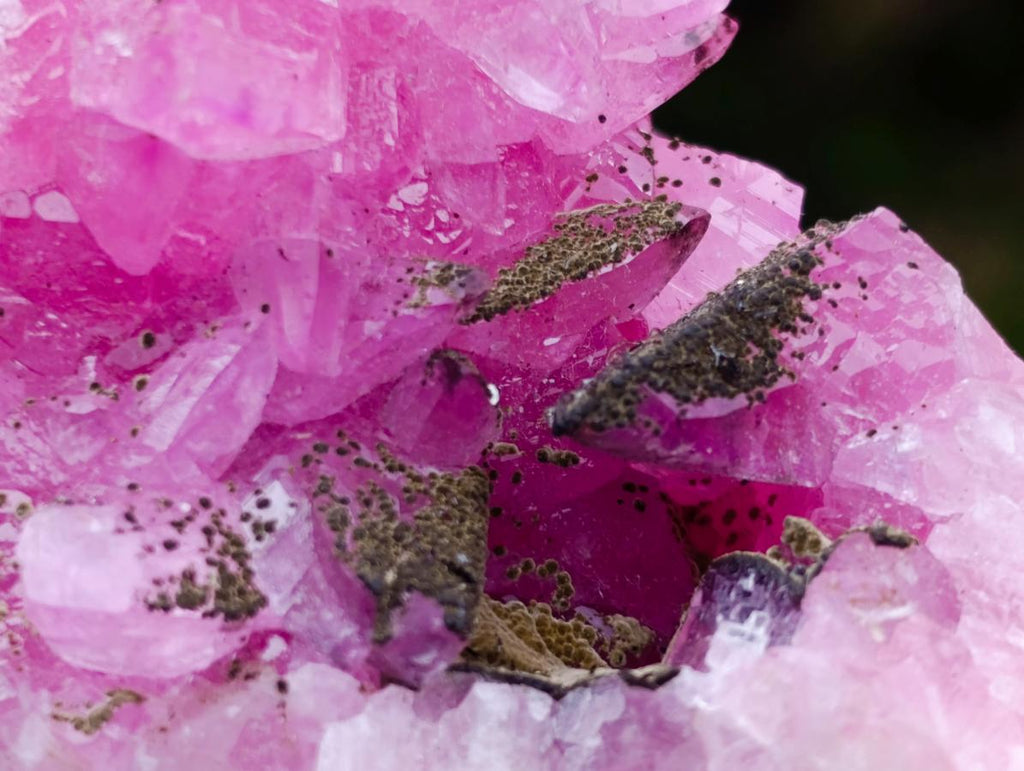 Natural Cabinet Size Super Rare Rhodocalcite with Kolwezite Specimen on a Dolomite Matrix x 1 From Mashamba West Mine, Congo