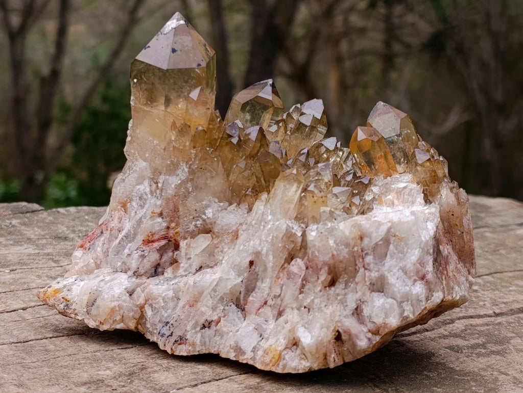Natural Cascading Citrine Crystal Cluster x 1 From Luena, Congo