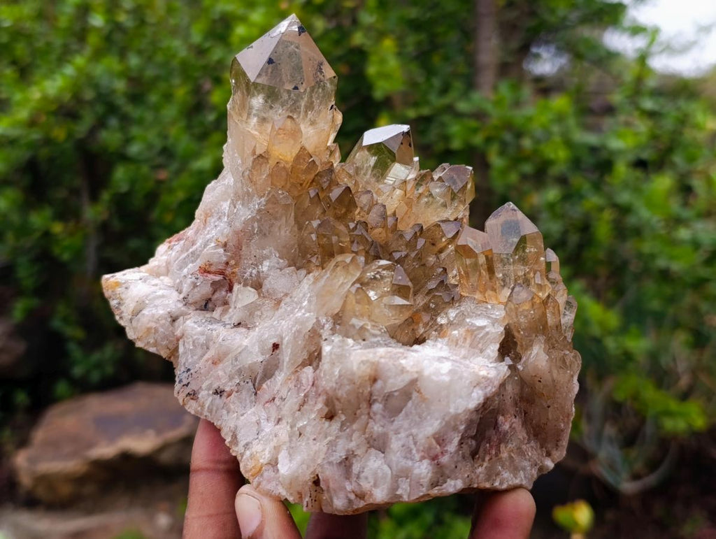Natural Cascading Citrine Crystal Cluster x 1 From Luena, Congo