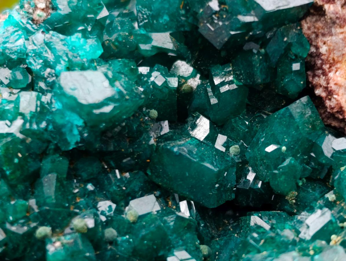 Natural Large Cabinet Size Dioptase Specimen on a Dolomite Matrix x 1 From Mashamba East, Congo