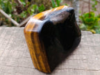 Polished Large Highly Chatoyant Golden Tigers Eye Standing Display Piece x 1 From South Africa