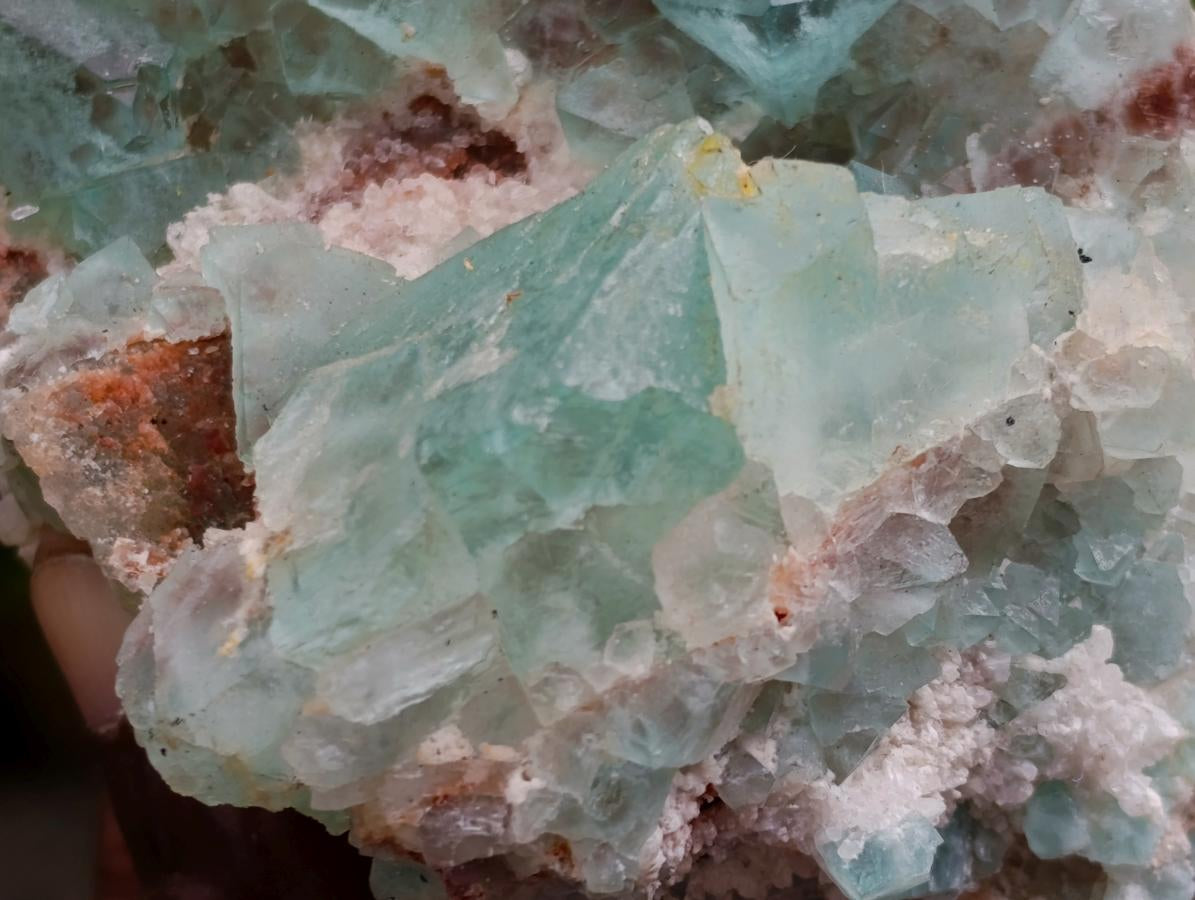 Natural Cabinet Size Riemvasmaak Bipyramidal Fluorite Specimen x 1 From Riemvasmaak, South Africa