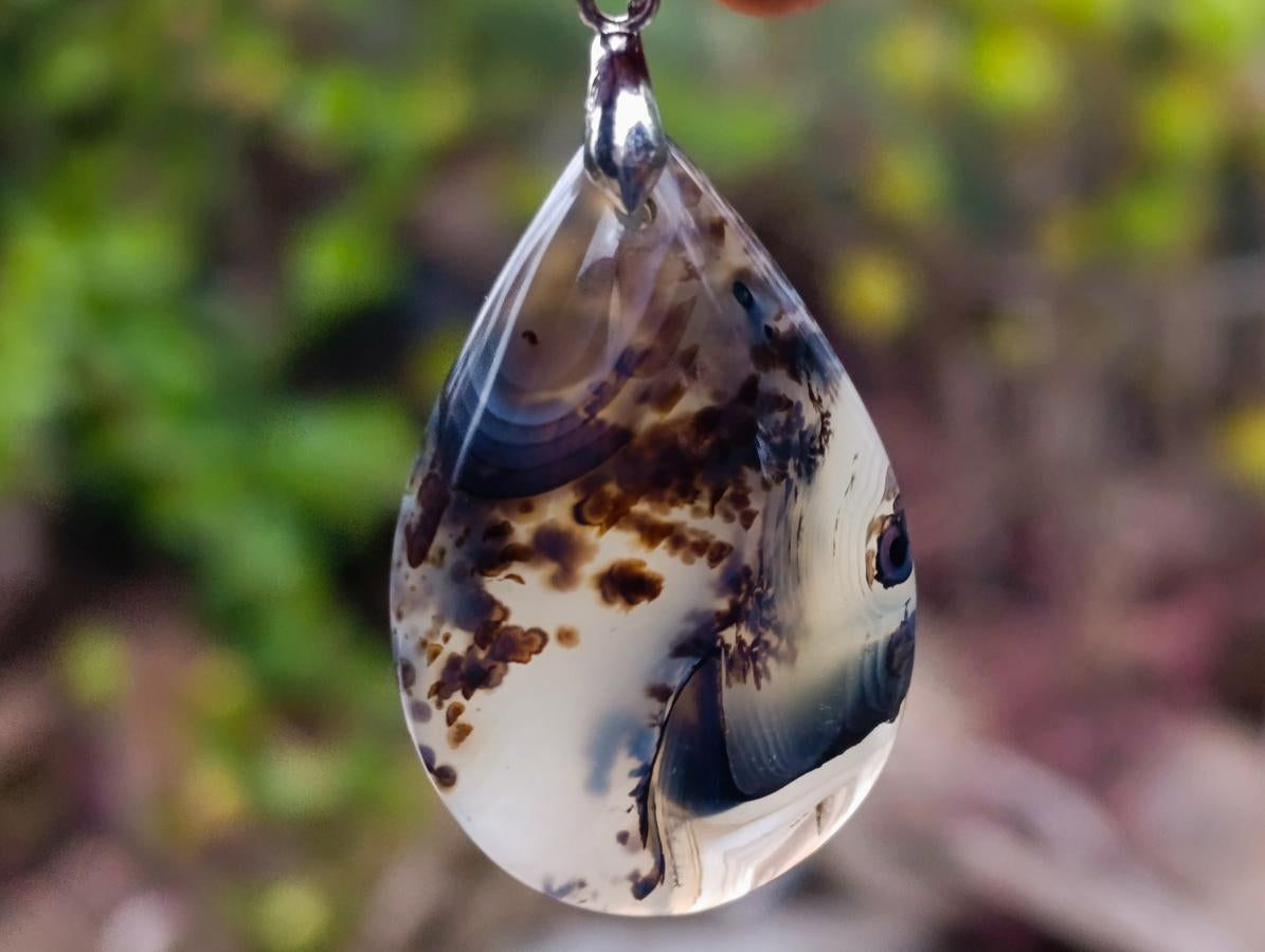 Hand Made Dendritic Agate Necklace - Sold Per Piece - From Madagascar