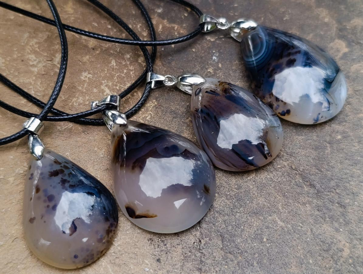 Hand Made Dendritic Agate Necklace - Sold Per Piece - From Madagascar