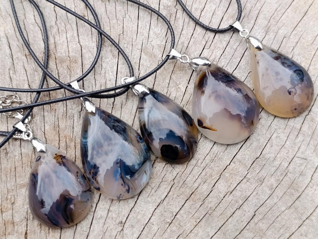 Hand Made Dendritic Agate Necklace - Sold Per Piece - From Madagascar