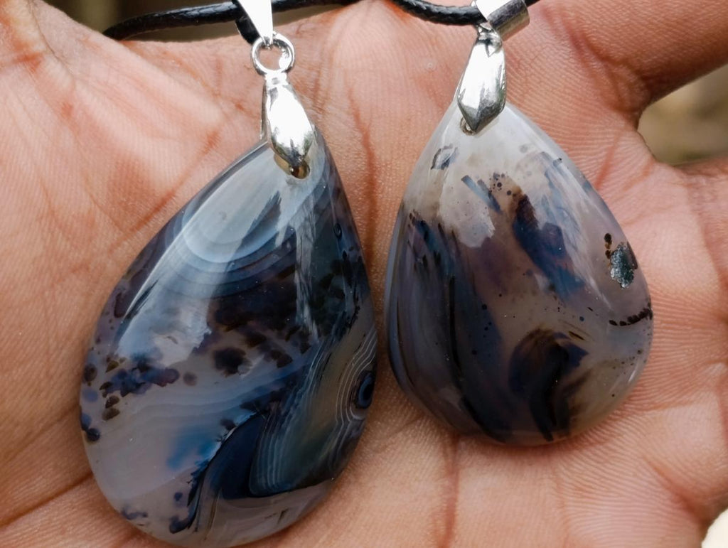Hand Made Dendritic Agate Necklace - Sold Per Piece - From Madagascar