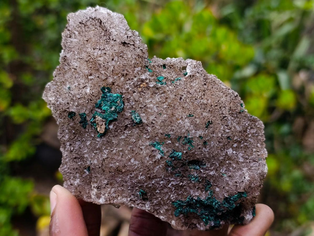 Natural Cabinet Size Ball Malachite Specimen on Smokey Quartz x 1 From Mindingi Mine, Congo