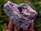 Natural Drusy Coated Chrysocolla and Salrose on Dolomite x 1 From Kakanda, Congo
