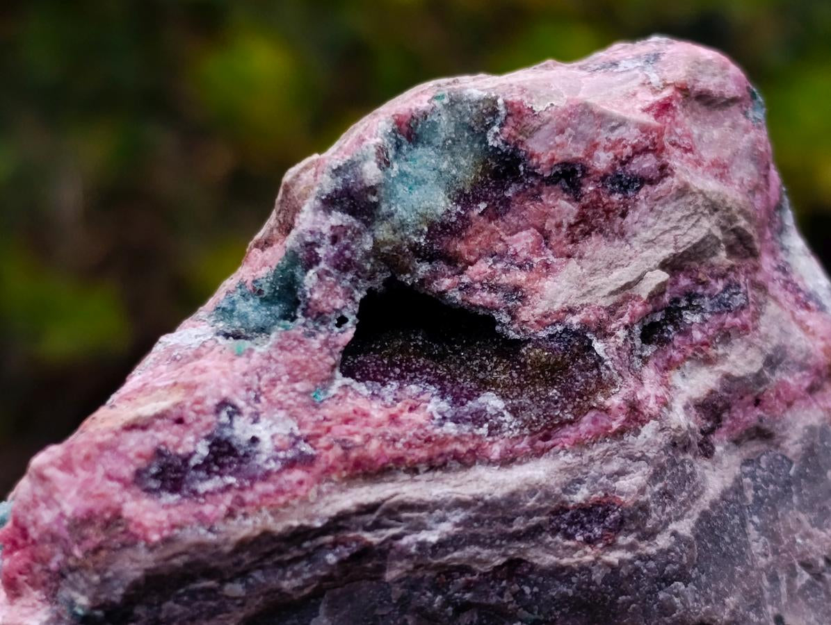 Natural Drusy Coated Chrysocolla and Salrose on Dolomite x 1 From Kakanda, Congo
