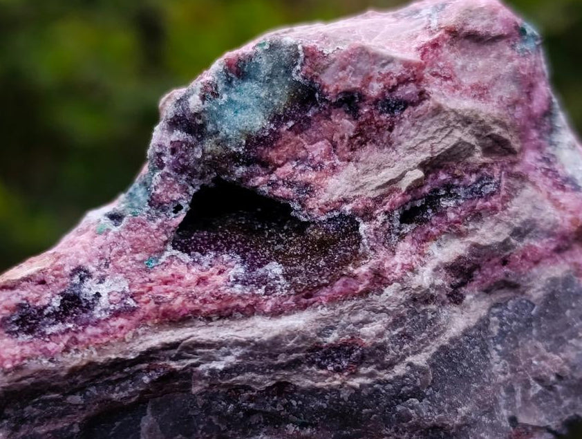 Natural Drusy Coated Chrysocolla and Salrose on Dolomite x 1 From Kakanda, Congo