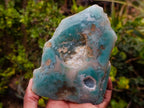 Polished One Side Mtorolite Emerald Chrysoprase Slice x 1 From Mutorashanga, Zimbabwe
