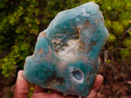 Polished One Side Mtorolite Emerald Chrysoprase Slice x 1 From Mutorashanga, Zimbabwe