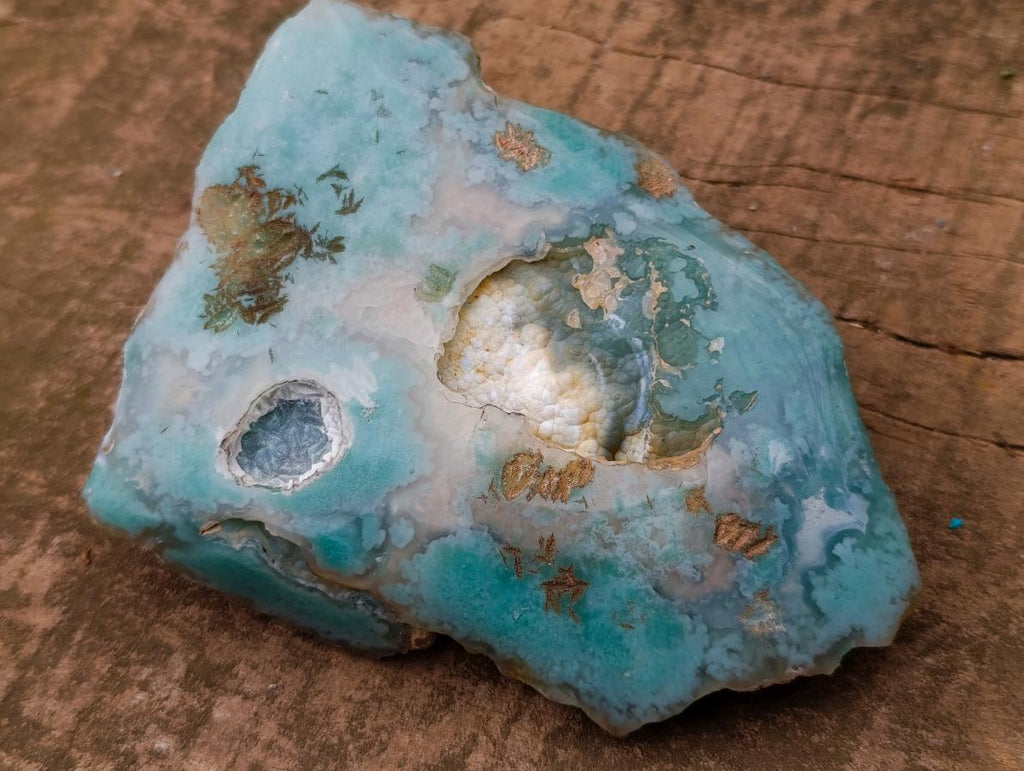 Polished One Side Mtorolite Emerald Chrysoprase Slice x 1 From Mutorashanga, Zimbabwe