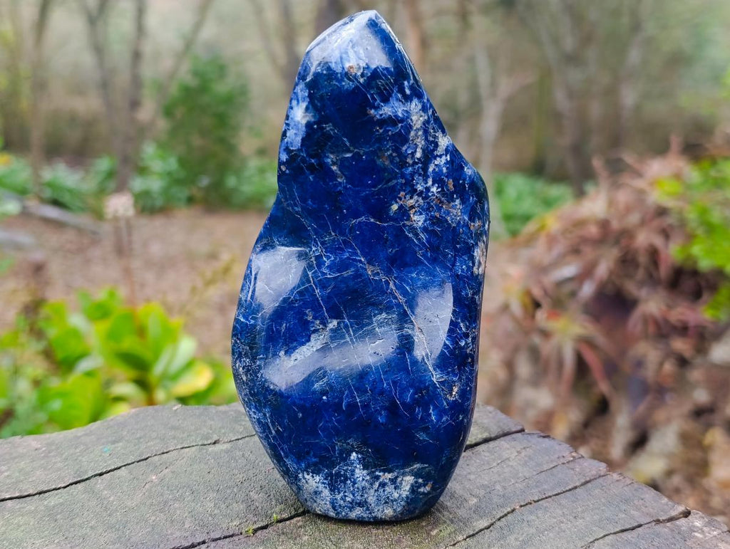 Polished Super Rare Deep Blue Dumortierite Standing Display Piece x 1 From Madagascar