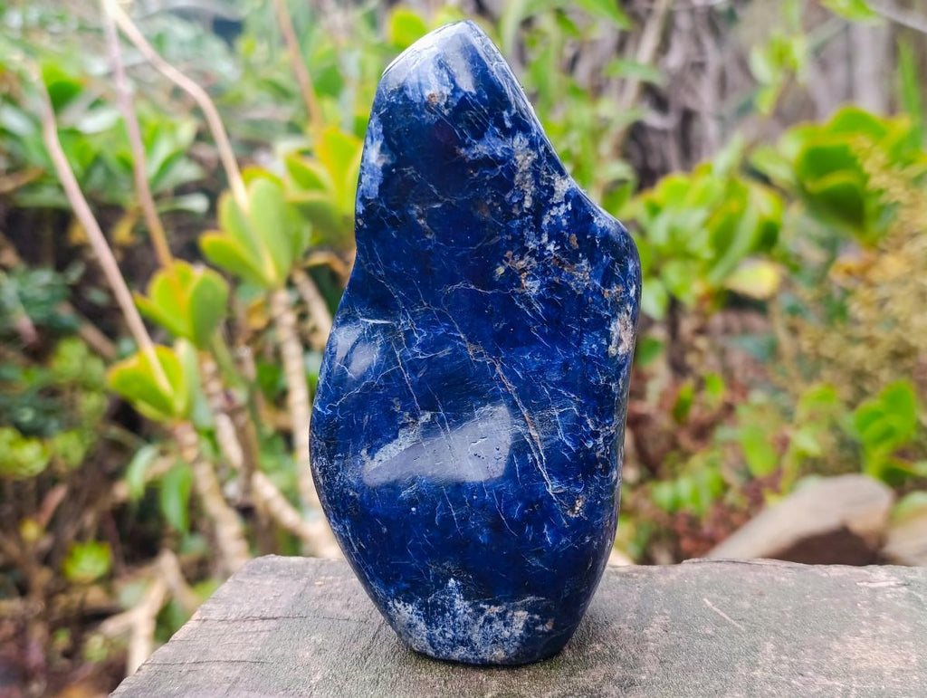 Polished Super Rare Deep Blue Dumortierite Standing Display Piece x 1 From Madagascar