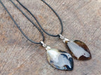 Hand Made Dendritic Agate Necklaces in White Protective Case - Sold Per Piece - From Marolambo, Madagascar