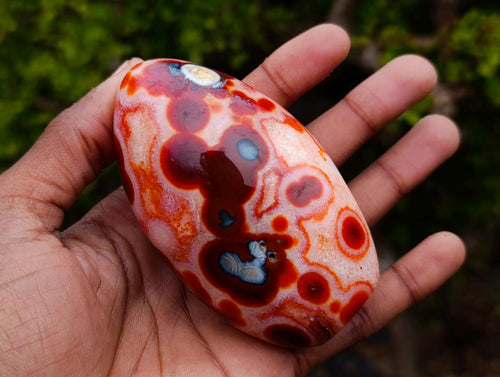 Polished Spotted Carnelian Gemstone Standing Display Piece x 1 From Madagascar