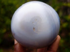 Polished Banded White Agate Mushroom x 1 From Madagascar
