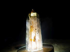 Polished Dark Smokey Quartz Crystal with Hollow Vesicle Chamber x 1 From Madagascar