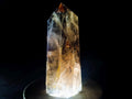 Polished Dark Smokey Quartz Crystal with Hollow Vesicle Chamber x 1 From Madagascar