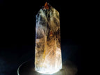 Polished Dark Smokey Quartz Crystal with Hollow Vesicle Chamber x 1 From Madagascar